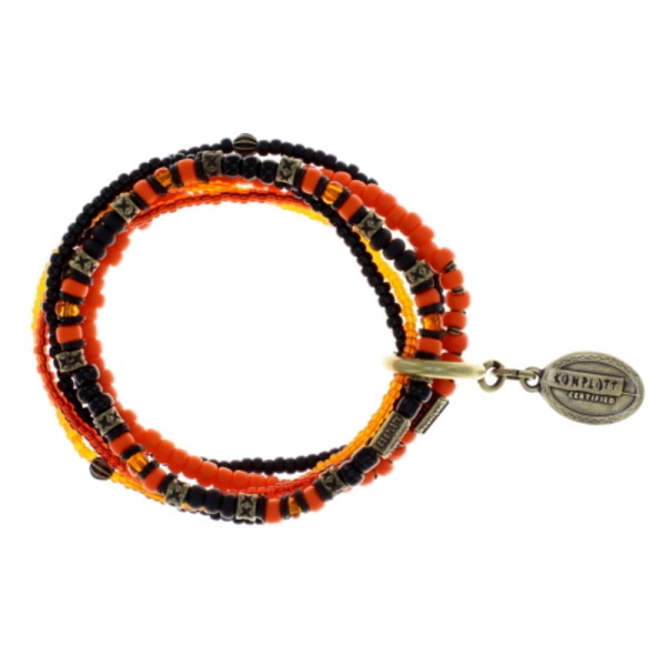 Konplott Kristallarmband Petit Glamour D'Afrique - Geschliffene Kristallkugeln